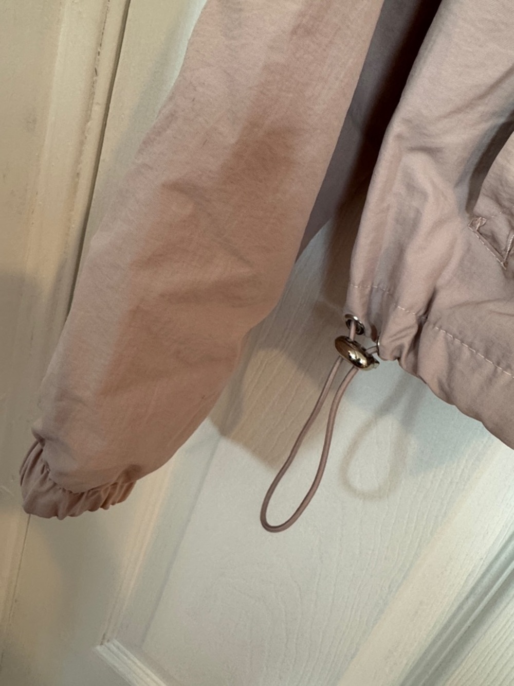 Ashley By 26 International Dusty Pink Hooded Zip Bomber Jacket - Picture 3 of 6